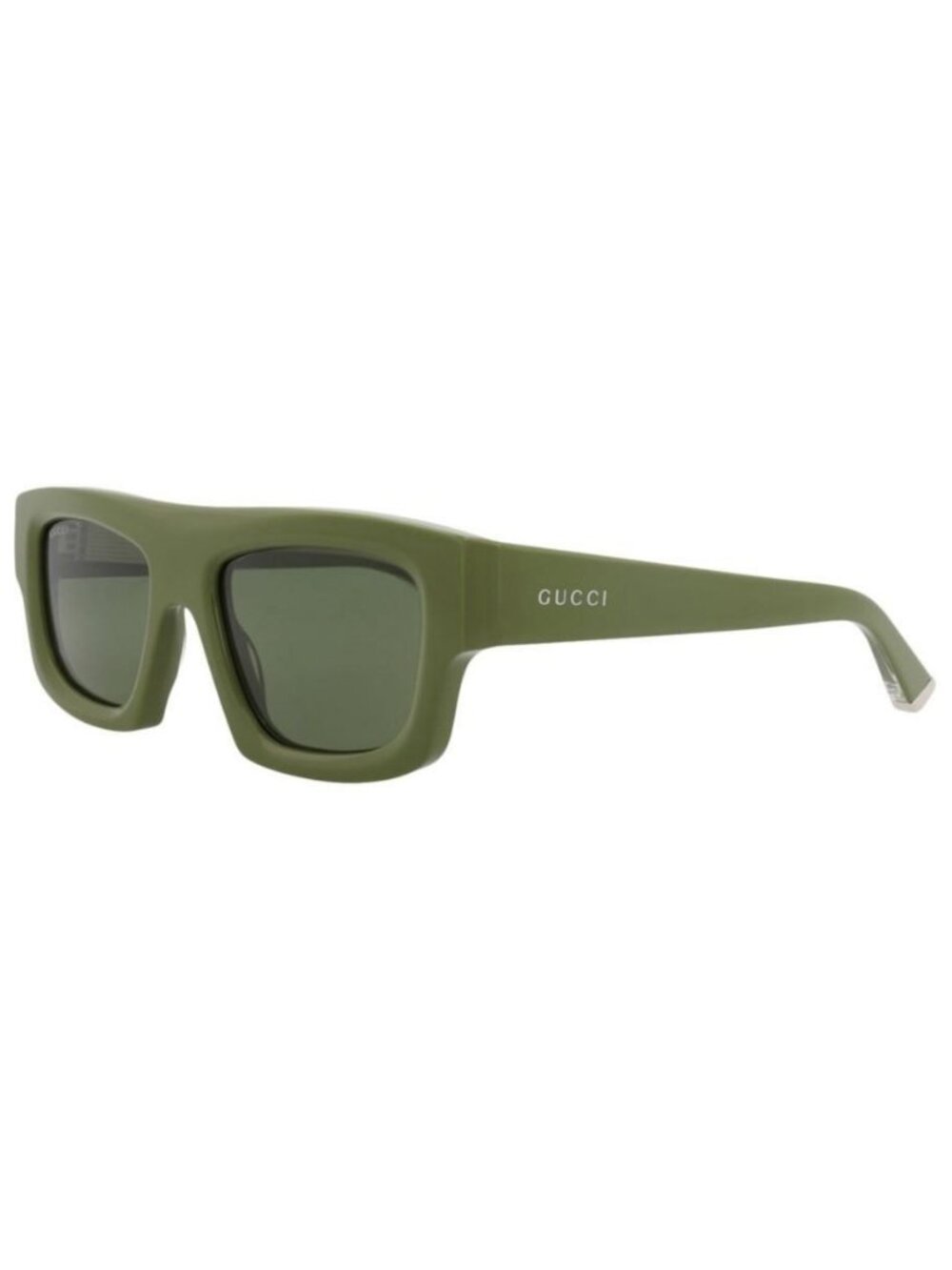 New Gucci Mens Square/Rectangle Green Green Green Fashion Designer Sunglasses
